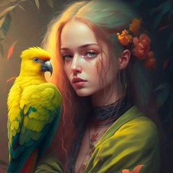Пазл: И жёлтый попугай