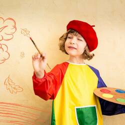 Пазл: Скажи, скажи, художник, какого цвета дождик?