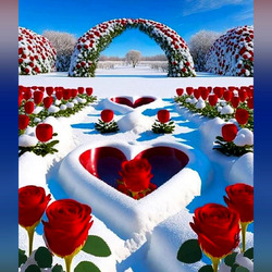 Пазл: И снег и розы и любовь