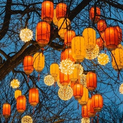 Пазл: Китайские фонарики