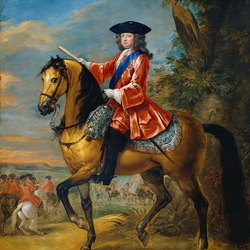 Пазл: Конный портрет короля Великобритании Георга 