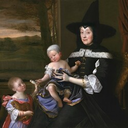 Пазл: Миссис Сэйлсбэри со своими внуками