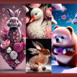 Пазл: Милые зверюшки