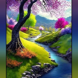 Пазл: Течёт река