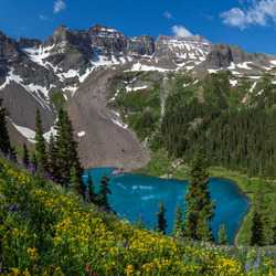 Пазл: Озеро в горах
