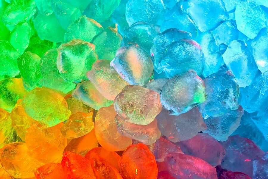 Пазл «Разноцветные льдинки» из 187 элементов | Собрать онлайн пазл №278326