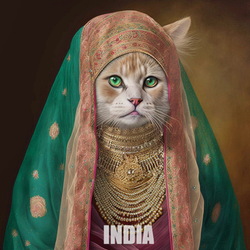 Пазл: Индийская кошка