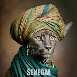 Пазл: Сенегальская кошка