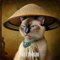 Пазл: Вьетнамский кот