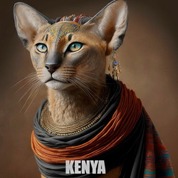 Пазл: Кенийская кошка