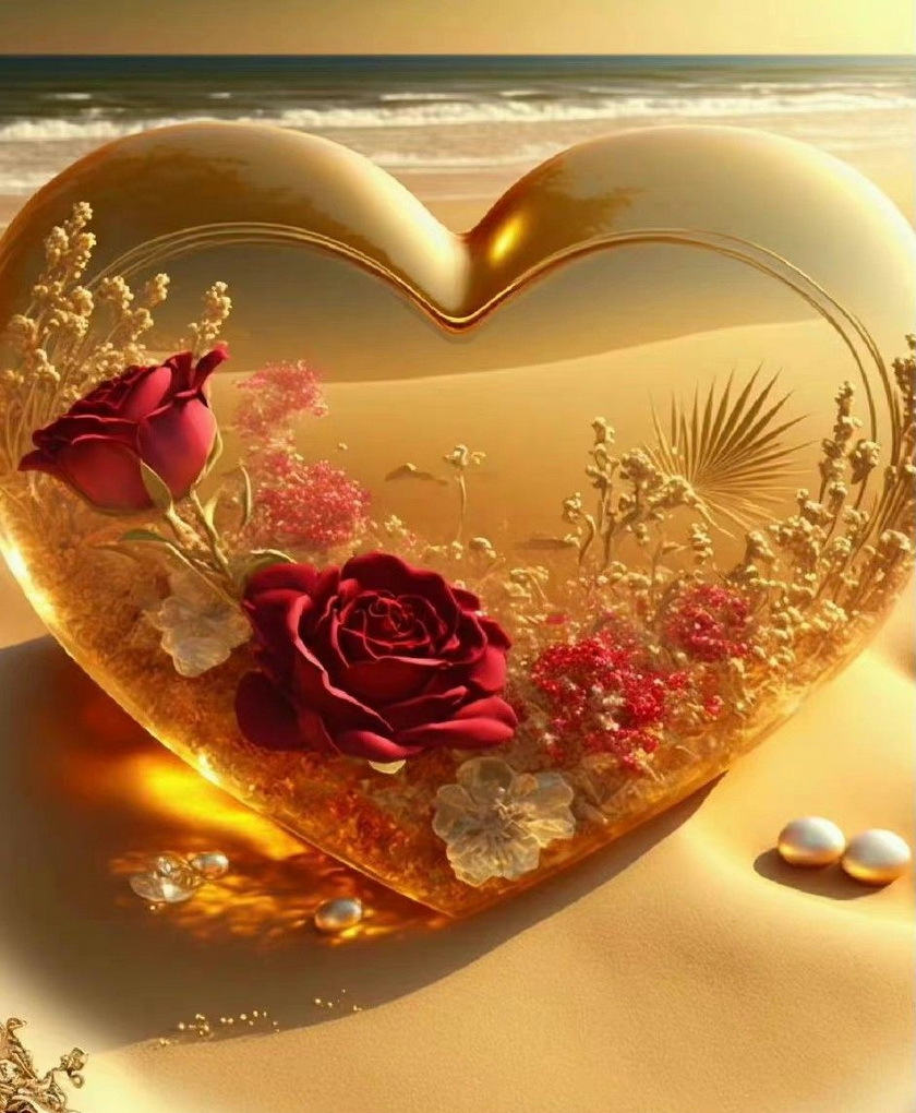 Пазл «Сердечки на морском берегу» из 238 элементов | Собрать онлайн ...