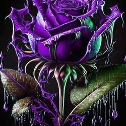 Пазл: Фиолетовая роза