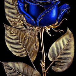 Пазл: Синяя роза