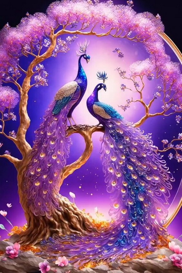 Пазл «Павлины» из 150 элементов | Собрать онлайн пазл №279303