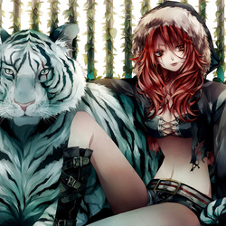 Пазл: Белый тигр