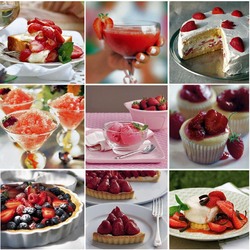Пазл: Клубничные десерты