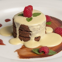 Пазл: Пирожное с малиной