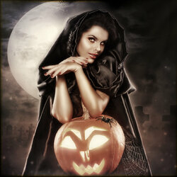 Пазл: Хэллоуинская ведьма