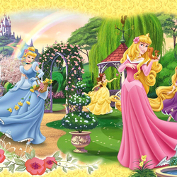 Пазл: Принцессы на прогулке