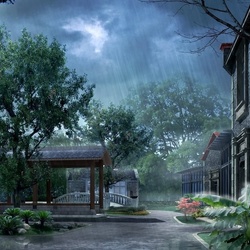 Пазл: Летний дождь