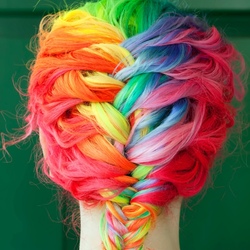 Пазл: Разноцветная коса