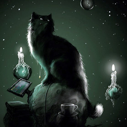 Пазл: Кот-бог