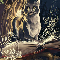 Пазл: Кот-ученый