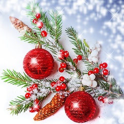 Пазл: Еловая ветка