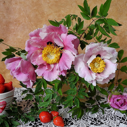 Пазл: Розовые цветы