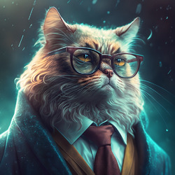 Пазл: Кот ученый