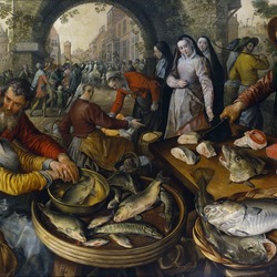 Пазл: Рыбный рынок