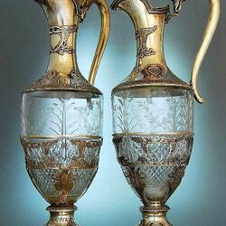 Пазл: Антикварные графины