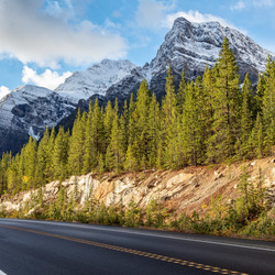 Пазл: Дорога и горы