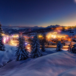 Пазл: Зимние огни