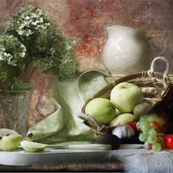 Пазл: Зеленые яблоки 