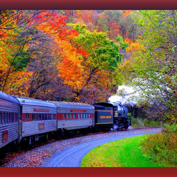 Пазл: Голубой поезд
