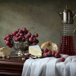 Пазл: Сыр и вино 