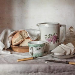 Пазл: Завтрак с адыгейским сыром 