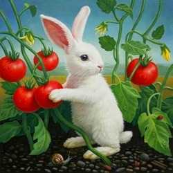 Пазл: Кролик в томатах