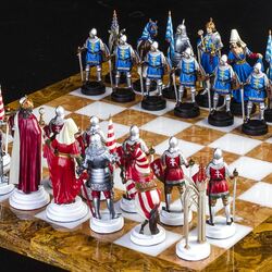 Пазл: Шахматные фигуры рыцарей
