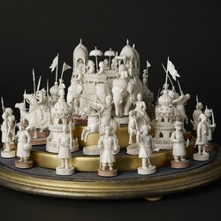 Пазл: Шахматные фигуры древней Индии 