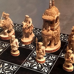 Пазл: Шахматные фигуры древней Индии 