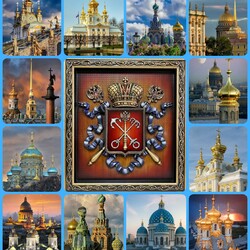 Пазл: Купола и шпили Санкт-Петербурга 