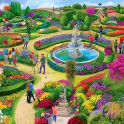 Пазл: Фантастический сад