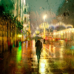 Пазл: Дождливые улицы