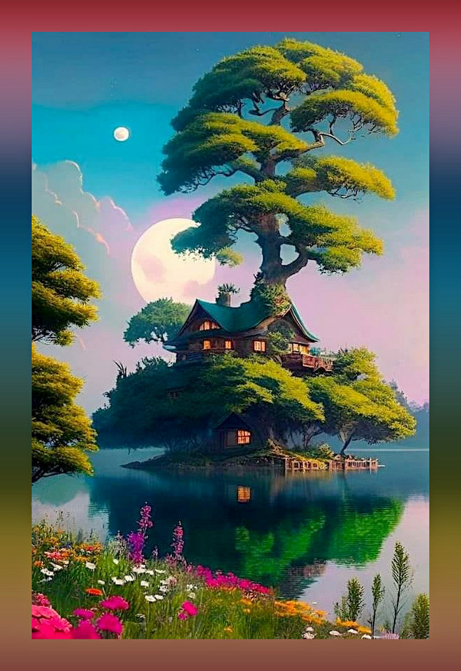 Пазл «Дом у могучего дуба» из 176 элементов | Собрать онлайн пазл №284754