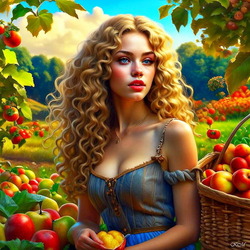 Пазл: Август роняет яблоки спелые