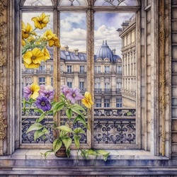 Пазл: Окно в Париж