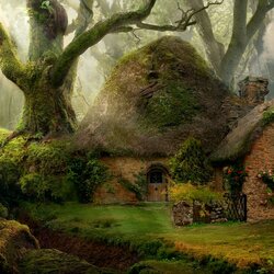 Пазл: Сказочный лесной домик
