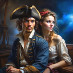 Пазл: Молодой пират и девушка